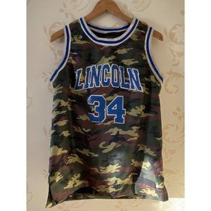 Men's Medium Camo Sir Kevin James #34 Shuttlesworth Jersey  #34 Lincoln